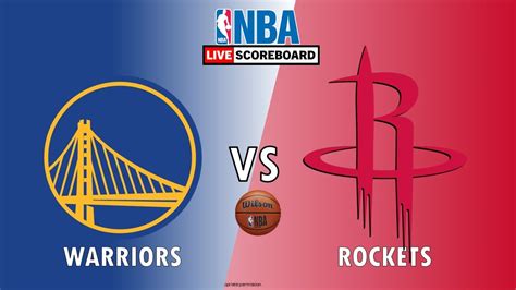 nba scores warriors vs rockets.